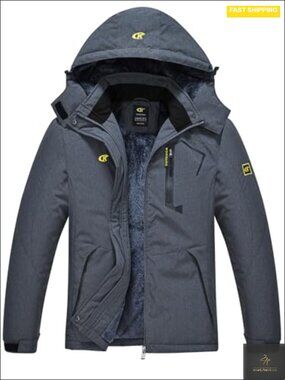 Women's Insulated Ski Jacket Fleece Hooded Snow Coat Water Resistant